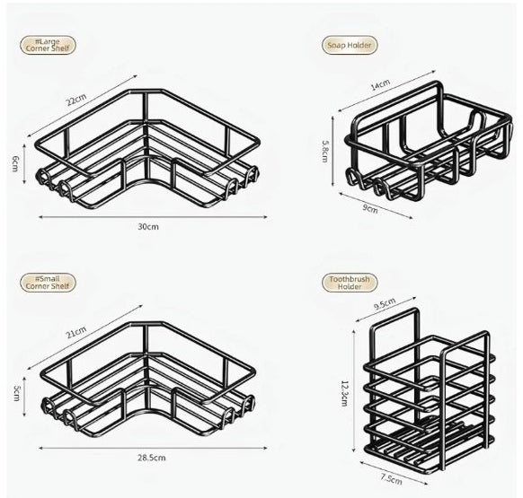 Police držači za kupatilo - set od 4 delova samo akcija 1699 din !!!