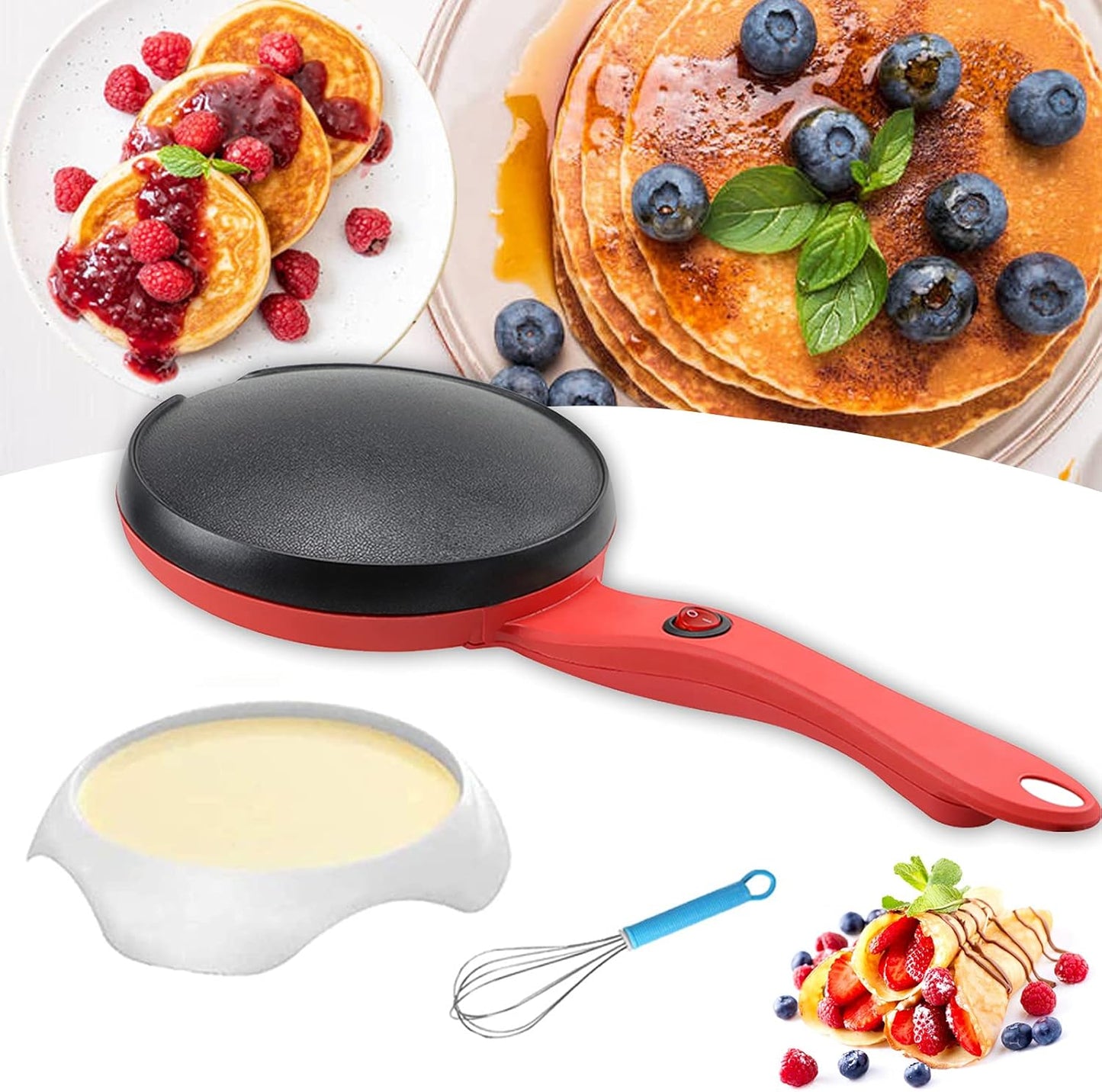 Savršeni tiganj za palačinke  Takodje uz njega ide I posuda za palacinke komplet za pravljenje (u prodaji trenutno najnoviji model po starima cenama 20cm  650 w ne postoji bolji po boljim cenama akcija u toku  )