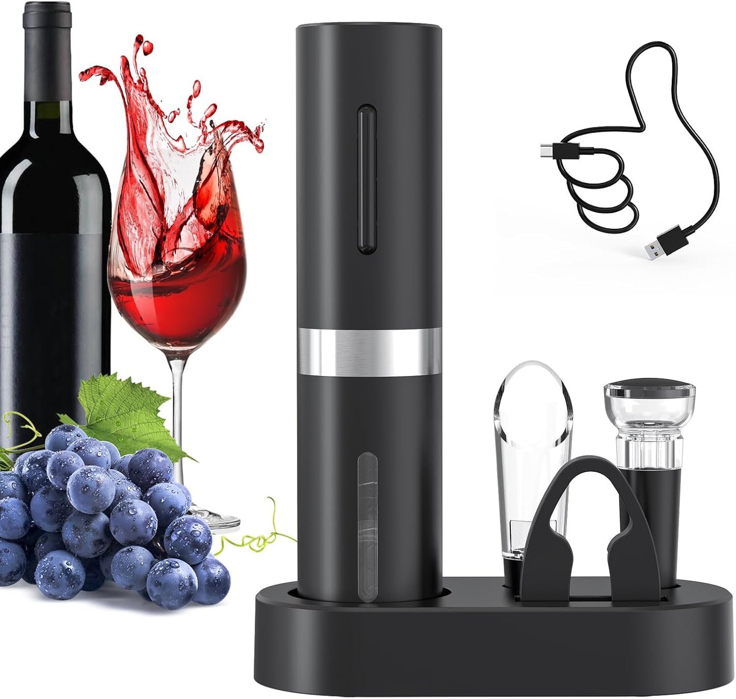 4 u 1 Električni Set za Vino – Stil i praktičnost u jednom!