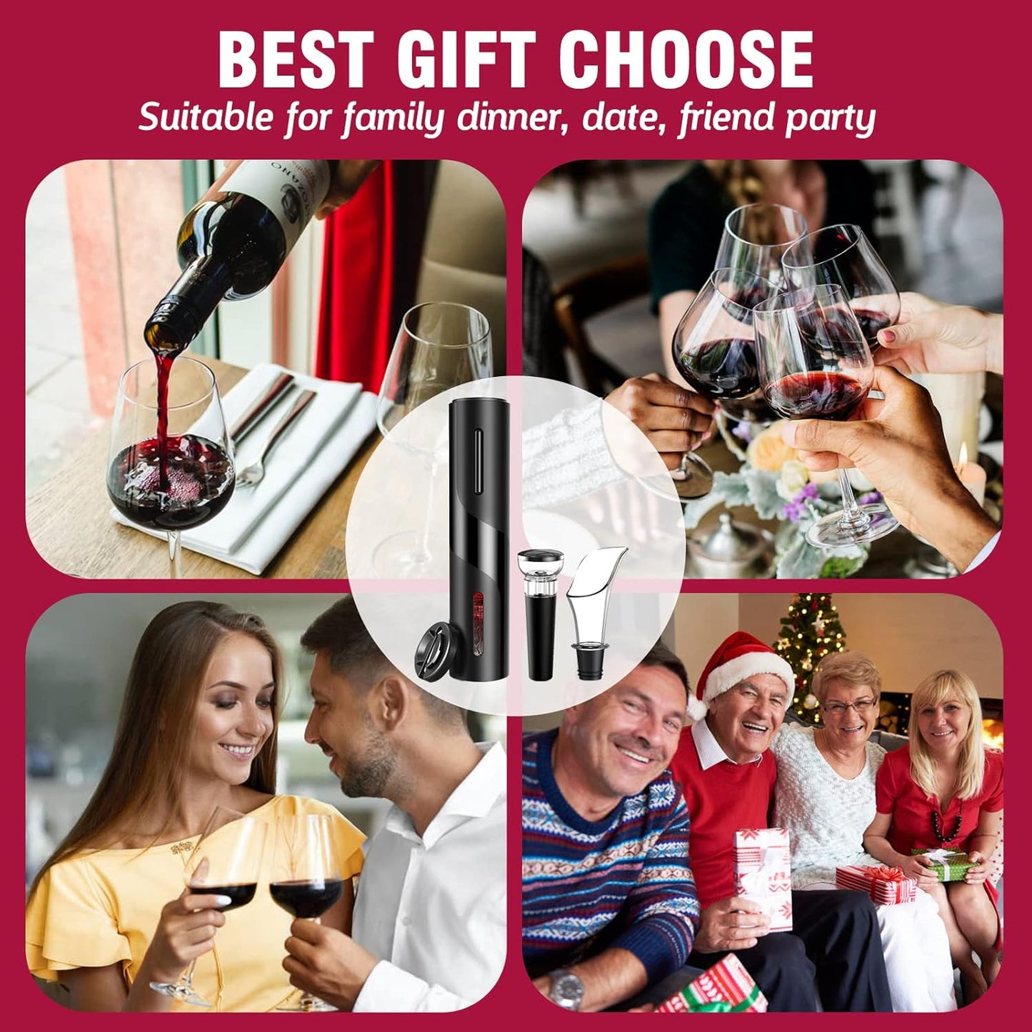 4 u 1 Električni Set za Vino – Stil i praktičnost u jednom!