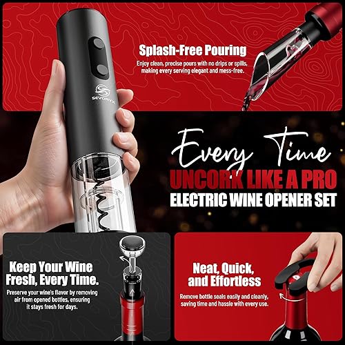 4 u 1 Električni Set za Vino – Stil i praktičnost u jednom!