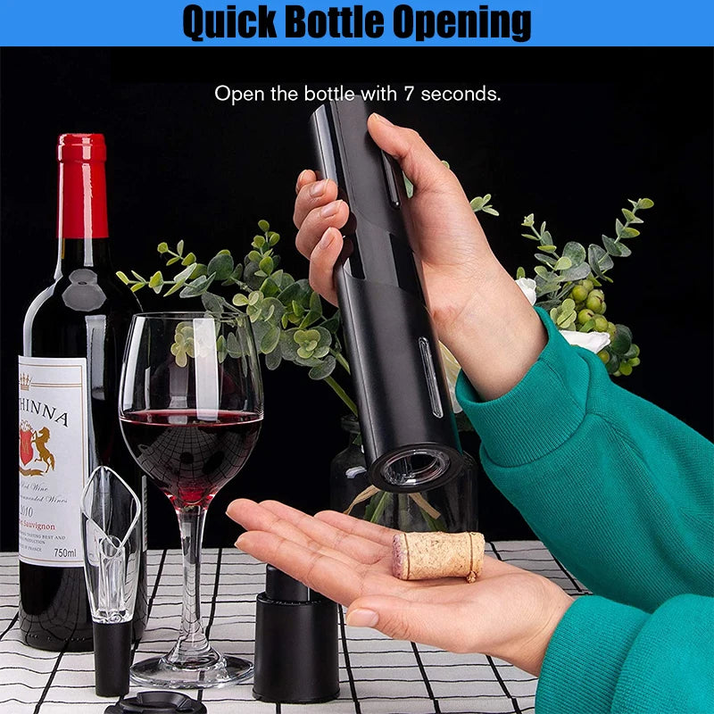 4 u 1 Električni Set za Vino – Stil i praktičnost u jednom!