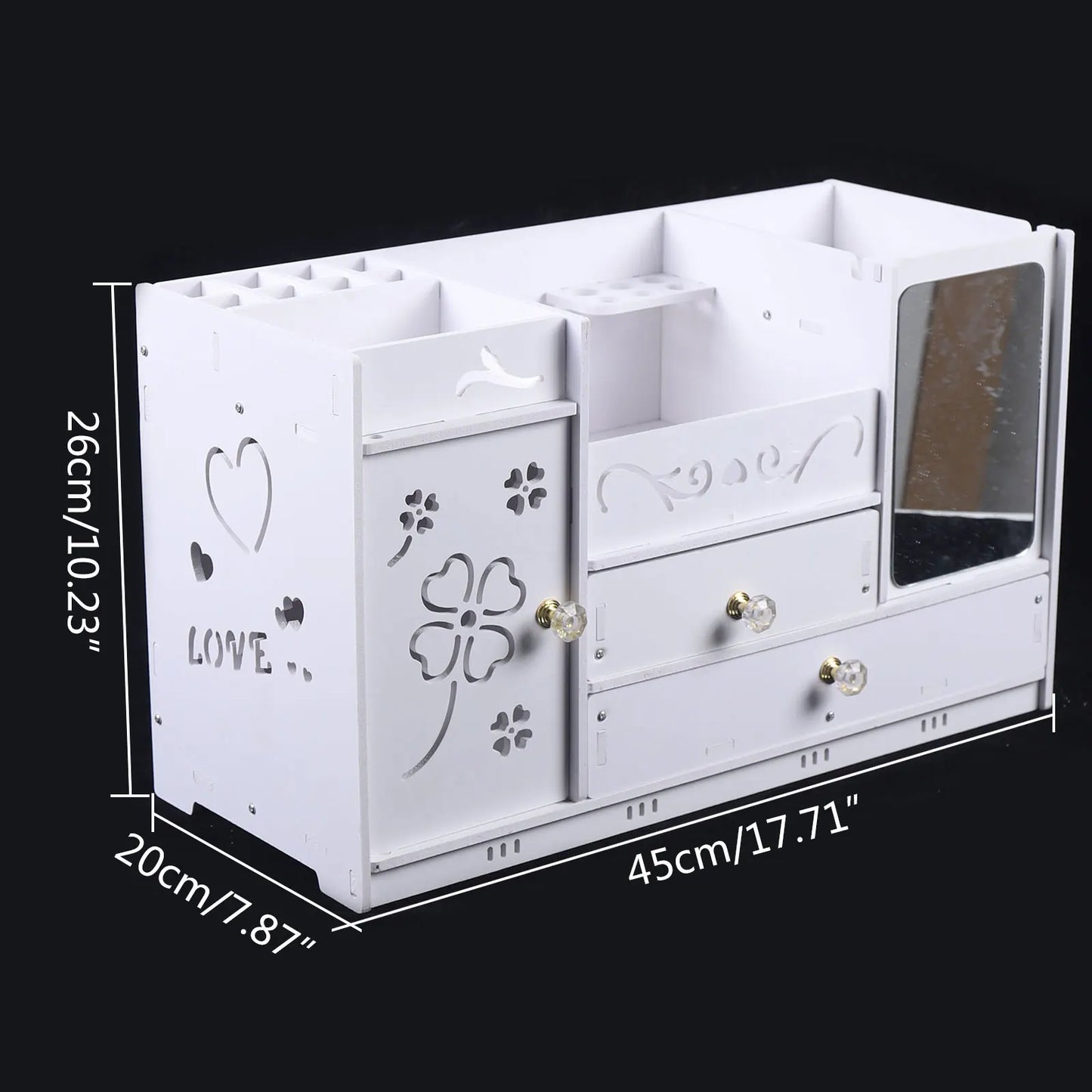 Polica organizer za sminku i kozmetiku.