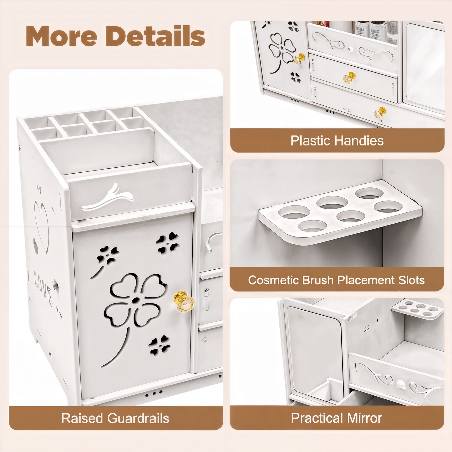 Polica organizer za sminku i kozmetiku.