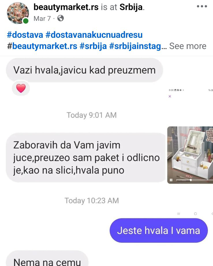 Organizer za šminku i nakit sa ogledalom