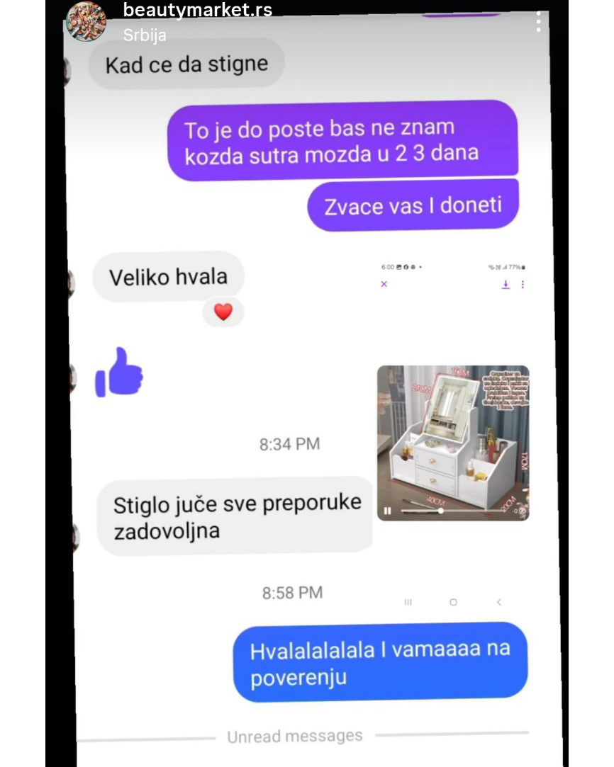Organizer za šminku i nakit sa ogledalom