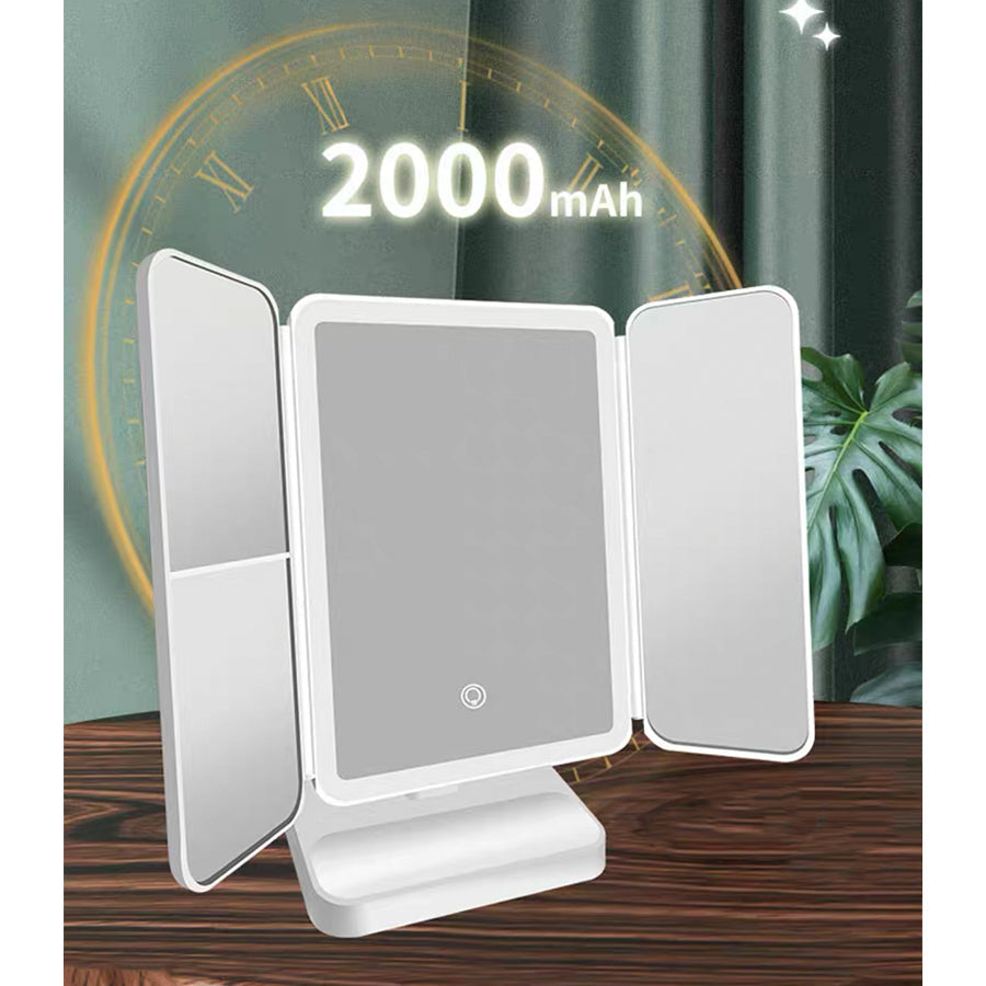 LED OGLEDALO ZA ŠMINKANJE SA UVEĆANJEM I LED SVETLOM