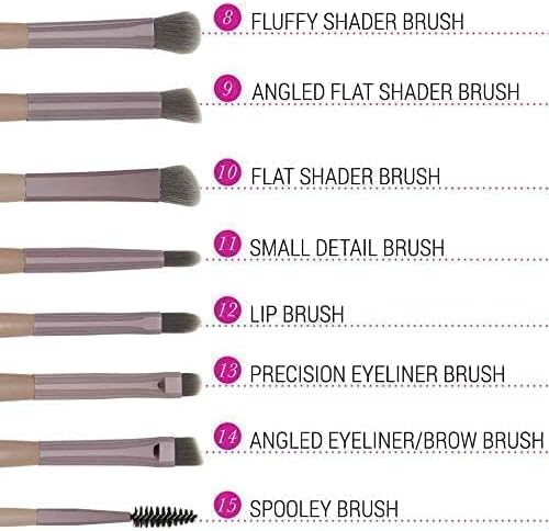 ✨ Set od 15 profesionalnih četkica za šminkanje + kozmetička torbica ✨