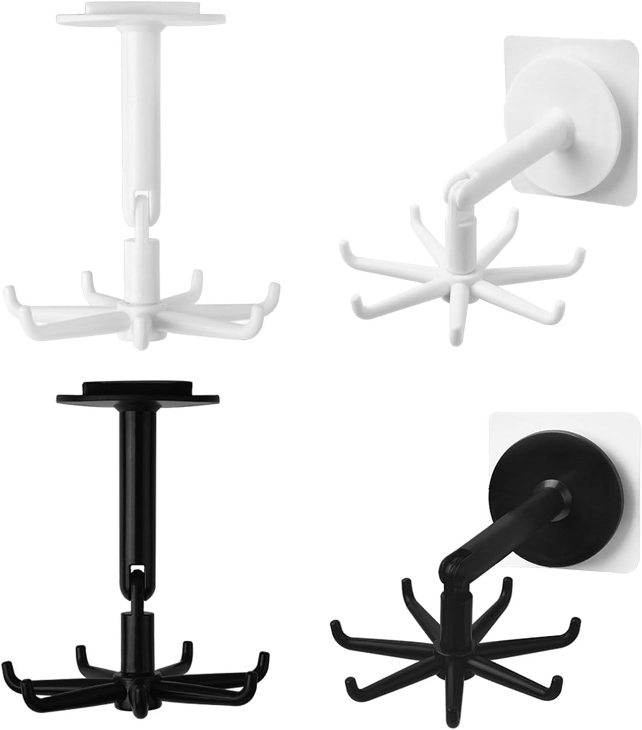 Rotirajući držač za kuhinjski pribor – 2 komada (12 kukica)