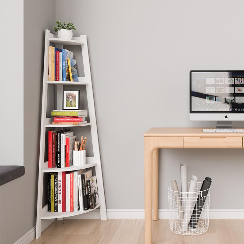 Višenamenska ugaona polica sa 5 nivoa – moderna, vodootporna i prilagodljiva