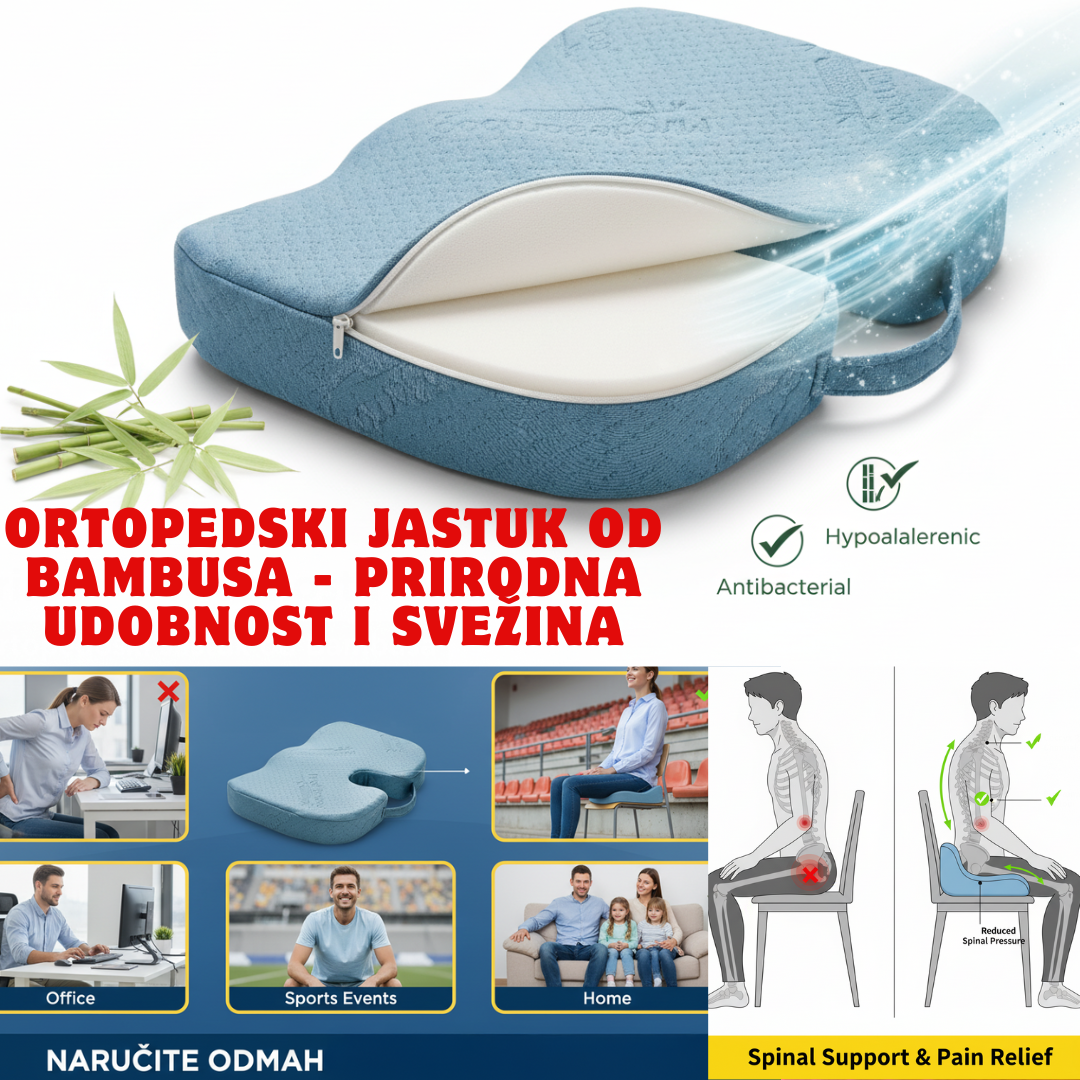 Ortopedski Jastuk Od Bambusa - Prirodna udobnost i sveŽina