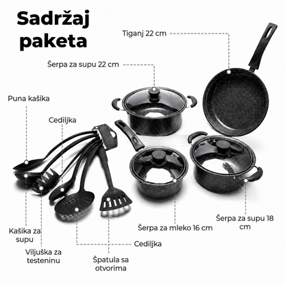 Set šerpi 13 delova