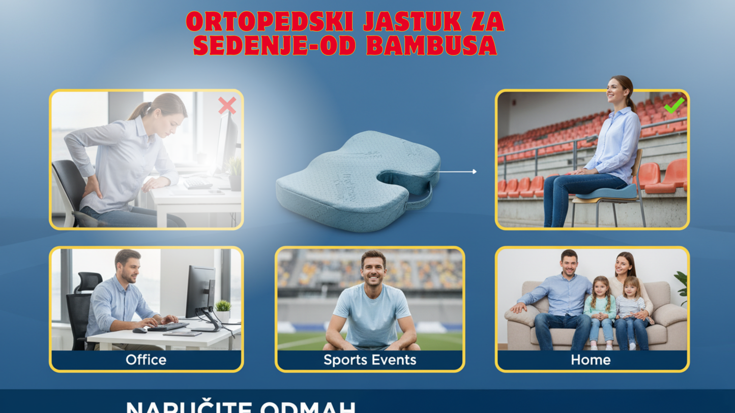 Ortopedski Jastuk Od Bambusa - Prirodna udobnost i sveŽina