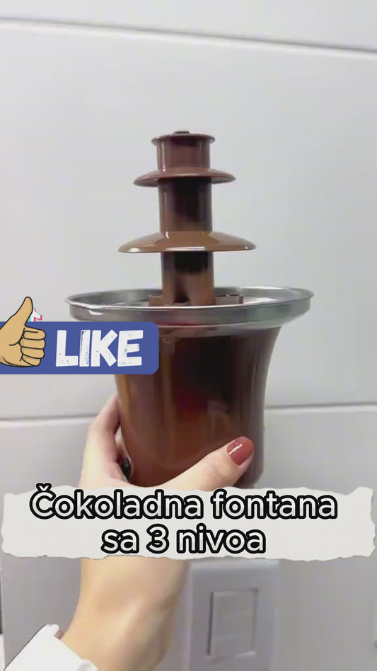 Čokoladna fontana sa 3 nivoa – uživanje kad god poželite!