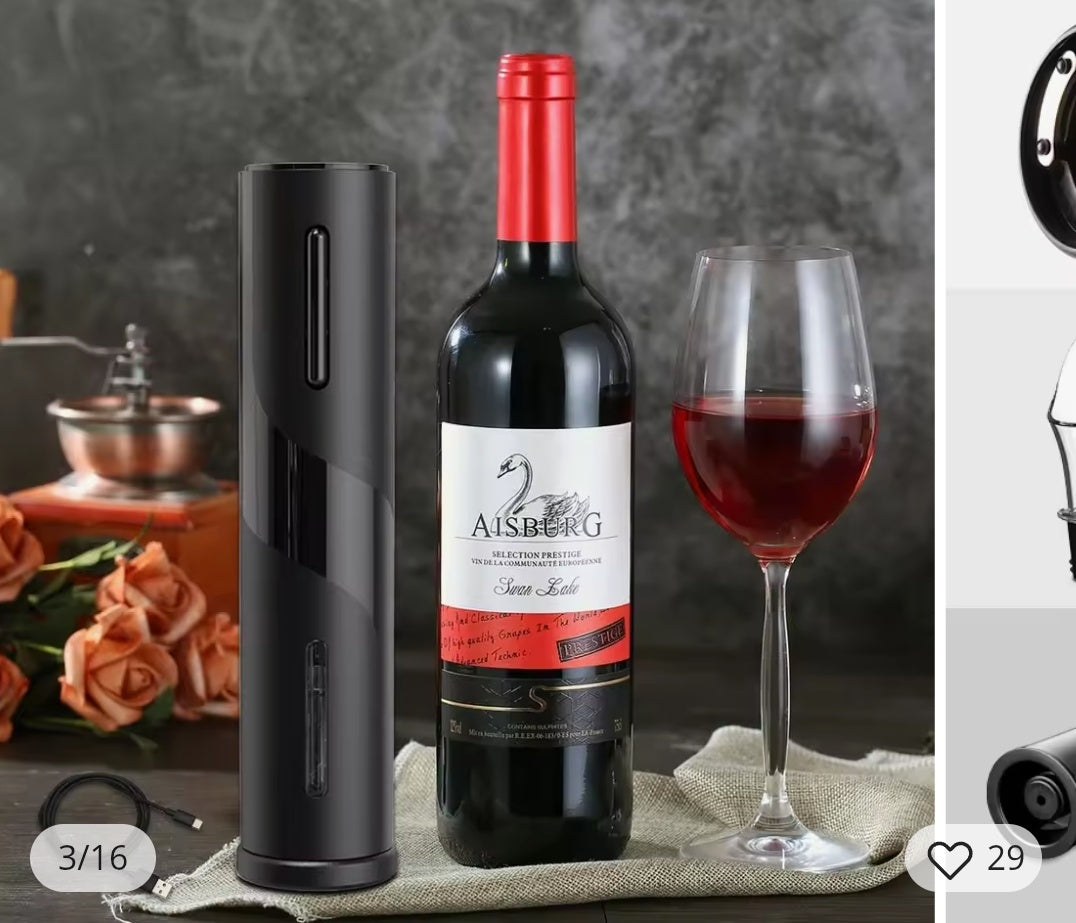 4 u 1 Električni Set za Vino – Stil i praktičnost u jednom!