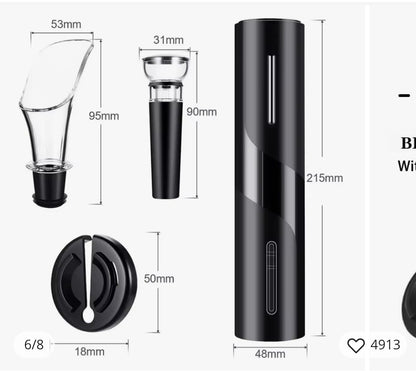 4 u 1 Električni Set za Vino – Stil i praktičnost u jednom!