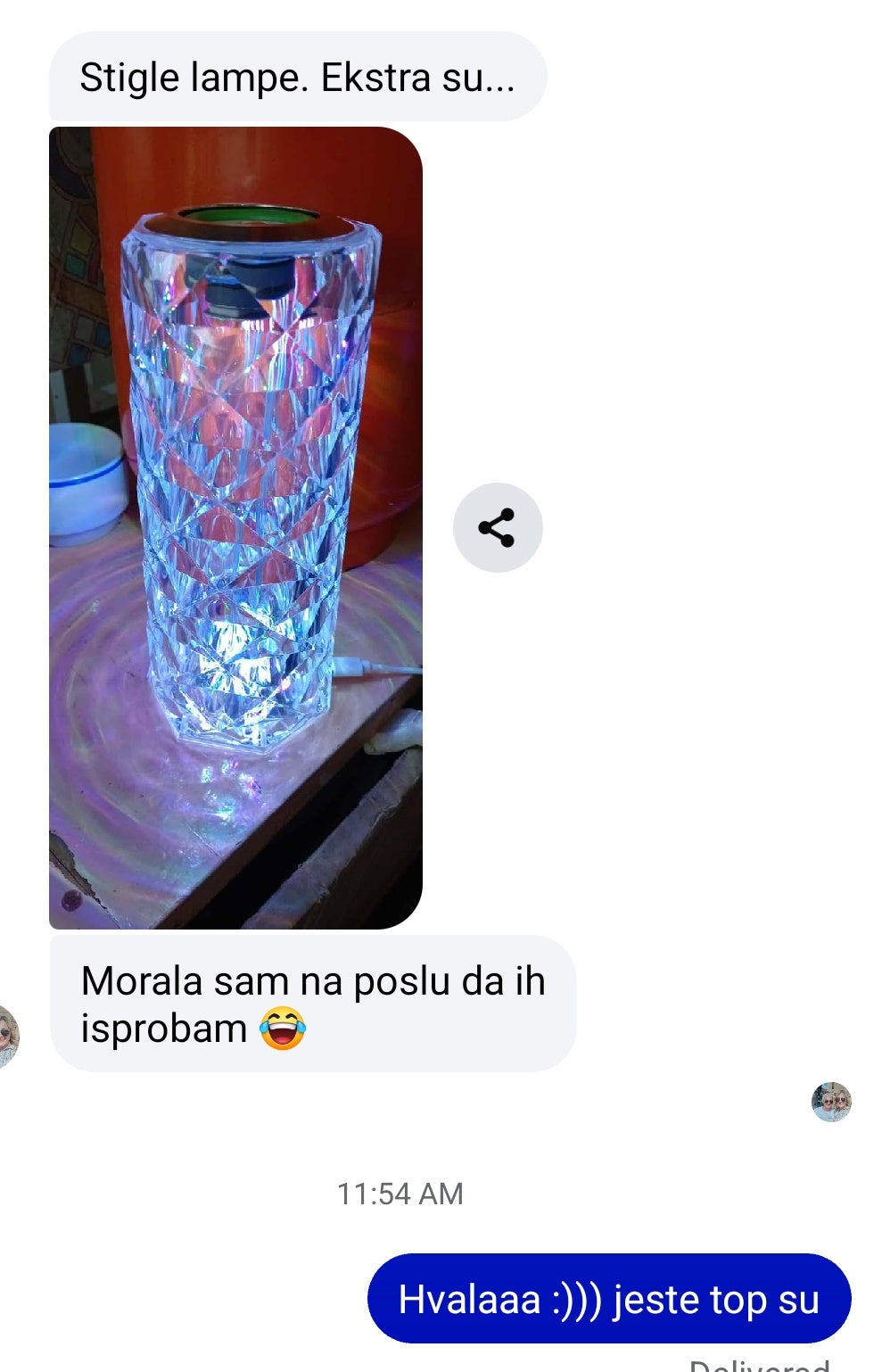 Prelepa lampa 2 u 1 I lampa I zvucnik za muziku