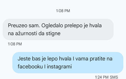 LED OGLEDALO ZA ŠMINKANJE SA UVEĆANJEM I LED SVETLOM