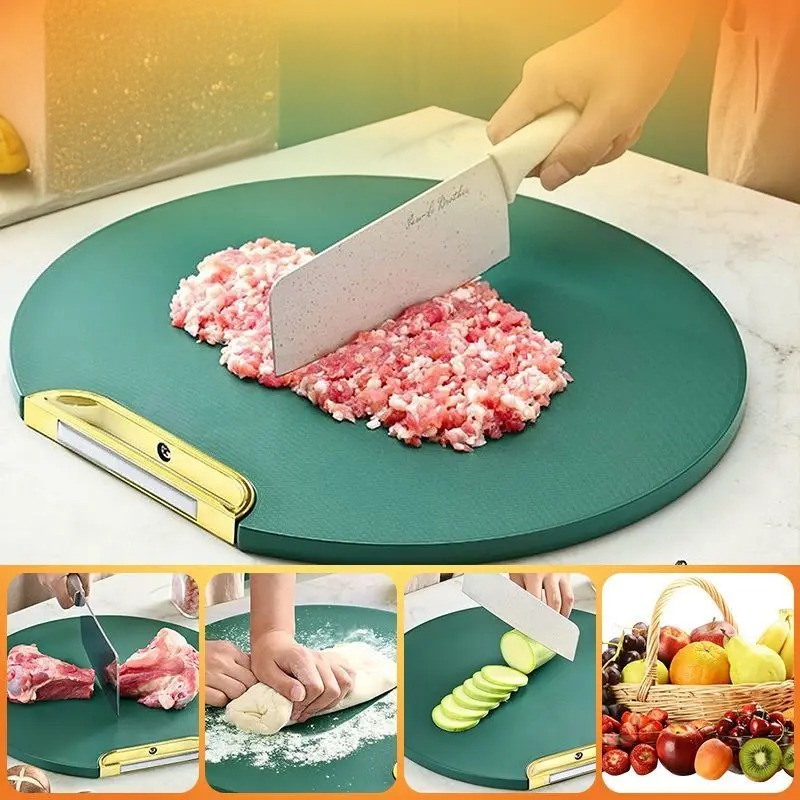 Okrugla Daska za Sečenje – Protiv Buđi, Protivklizna, Idealna za Kuhinju