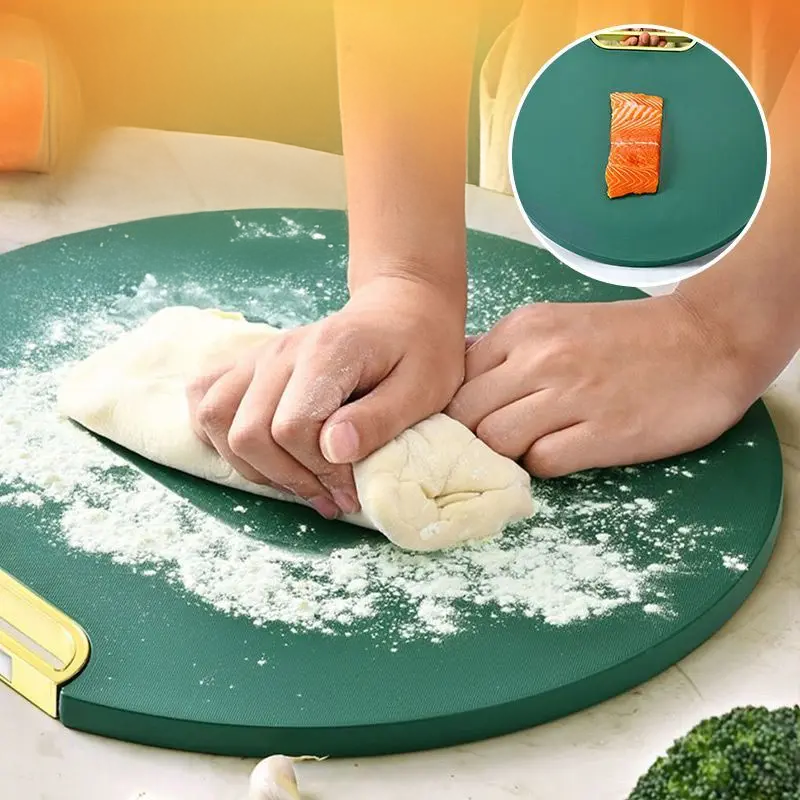 Okrugla Daska za Sečenje – Protiv Buđi, Protivklizna, Idealna za Kuhinju