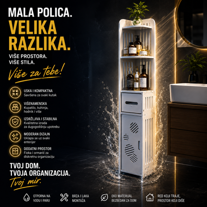 VIŠENAMENSKA USKA POLICA ZA KUPATILO I KUHINJU